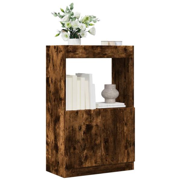 ARDEBO.de - Highboard Räuchereiche 63x33x100 cm Holzwerkstoff