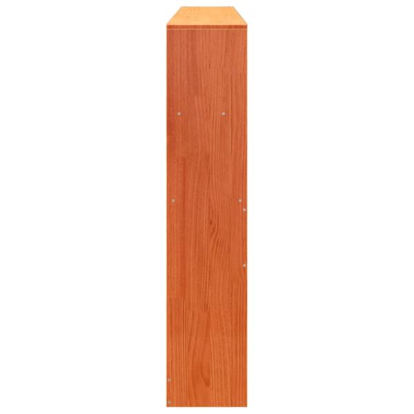 Kopfteil mit Stauraum Wachsbraun 180 cm Massivholz Kiefer