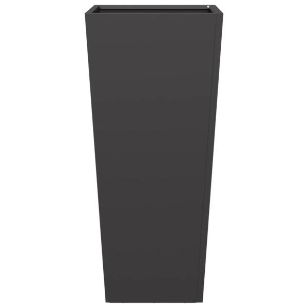 Pflanzkübel 2 Stk. Schwarz 35x35x75 cm Stahl