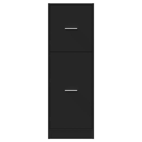 Apothekerschrank Schwarz 40x41x118 cm Holzwerkstoff