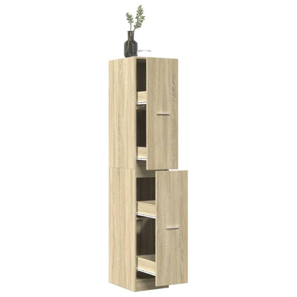 ARDEBO.de - Apothekerschrank Sonoma-Eiche 30x41x174,5 cm Holzwerkstoff