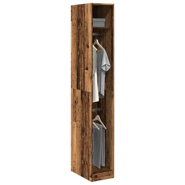 ARDEBO.de - Kleiderschrank Altholz-Optik 30x50x200 cm Holzwerkstoff