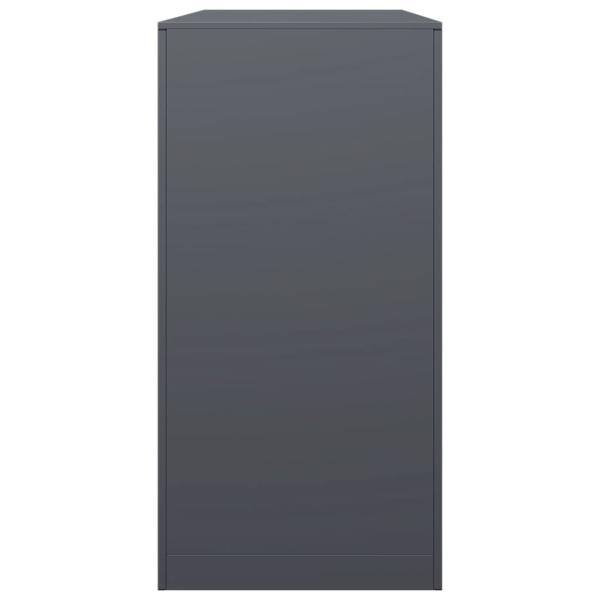 Brennholzregal Anthrazit 100x40x80 cm Stahl