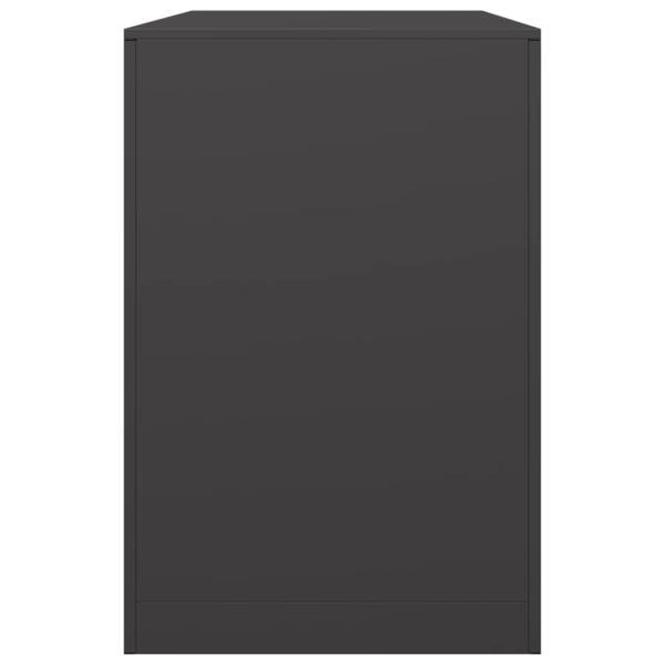 Brennholzregal Schwarz 100x40x60 cm Stahl