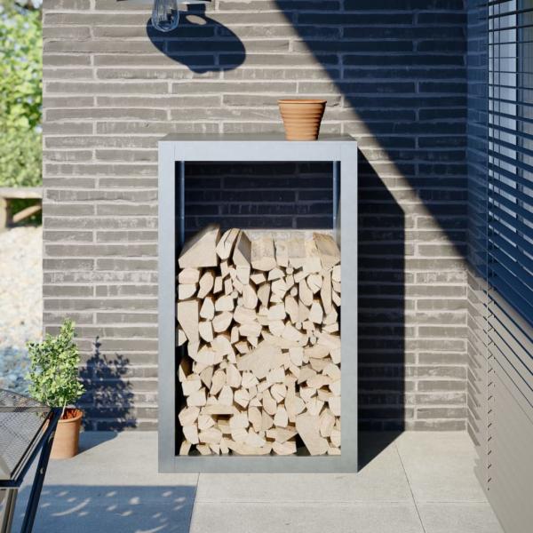 ARDEBO.de - Brennholzregal 60x40x100 cm Verzinkter Stahl