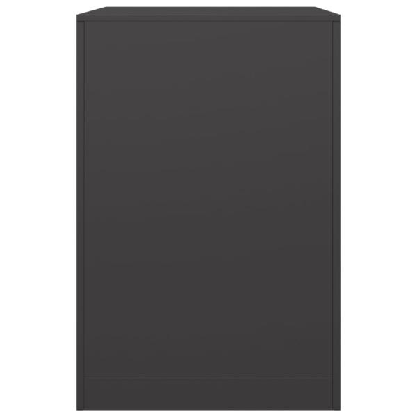 Brennholzregal Schwarz 60x40x60 cm Stahl