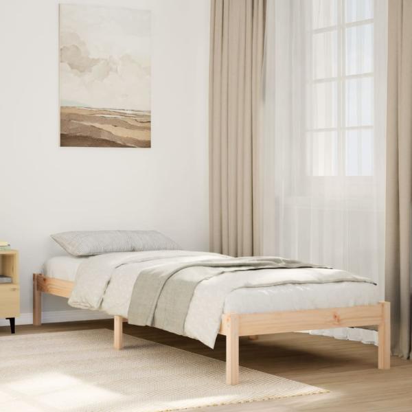 ARDEBO.de - Massivholzbett Extra Lang ohne Matratze 80x210 cm Kiefernholz
