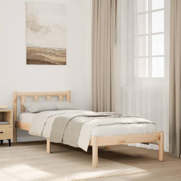 ARDEBO.de - Massivholzbett Extra Lang ohne Matratze 80x210 cm Kiefernholz