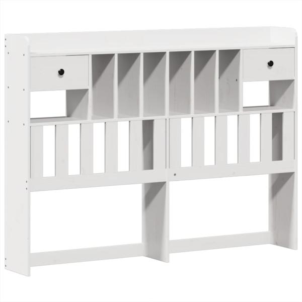 Massivholzbett ohne Matratze Weiß 140x200 cm Kiefernholz