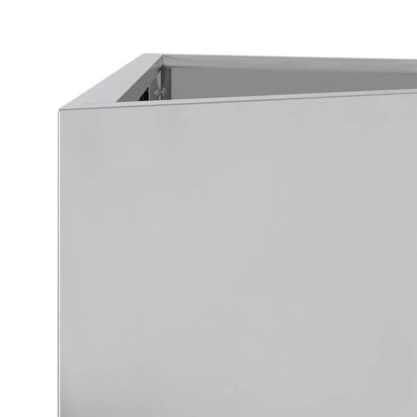 Pflanzkübel Dreieckig 40x34,5x70 cm Verzinkter Stahl