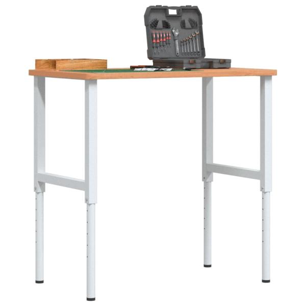 ARDEBO.de - Werkbank 100x60x(71,5-98) cm Massivholz Buche Rechteckig