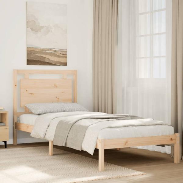 ARDEBO.de - Massivholzbett Extra Lang ohne Matratze 100x210 cm