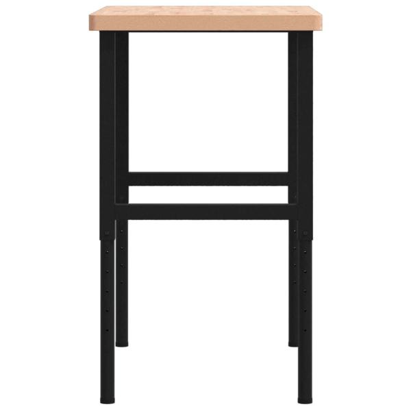 Werkbank 100x60x(73-99,5) cm Massivholz Buche Rechteckig