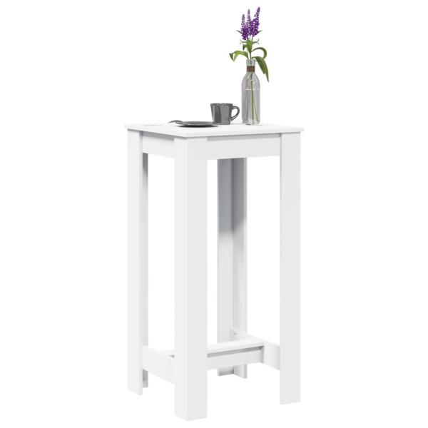 ARDEBO.de - Bartisch Weiß 51x50x103,5 cm Holzwerkstoff