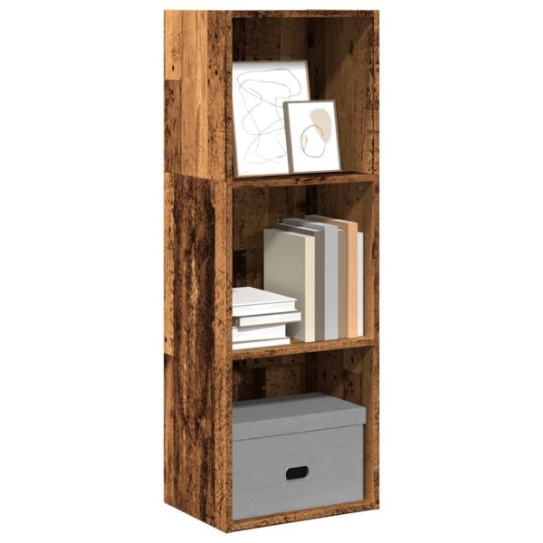 ARDEBO.de - Bücherregal Altholz-Optik 40x30x114 cm Holzwerkstoff