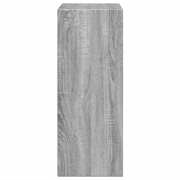 Bücherregal Grau Sonoma 60x30x77 cm Holzwerkstoff