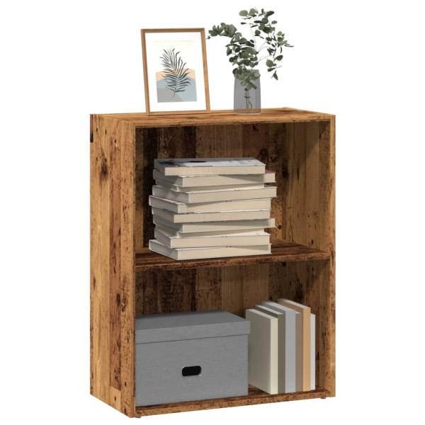 ARDEBO.de - Bücherregal Altholz-Optik 60x30x77 cm Holzwerkstoff