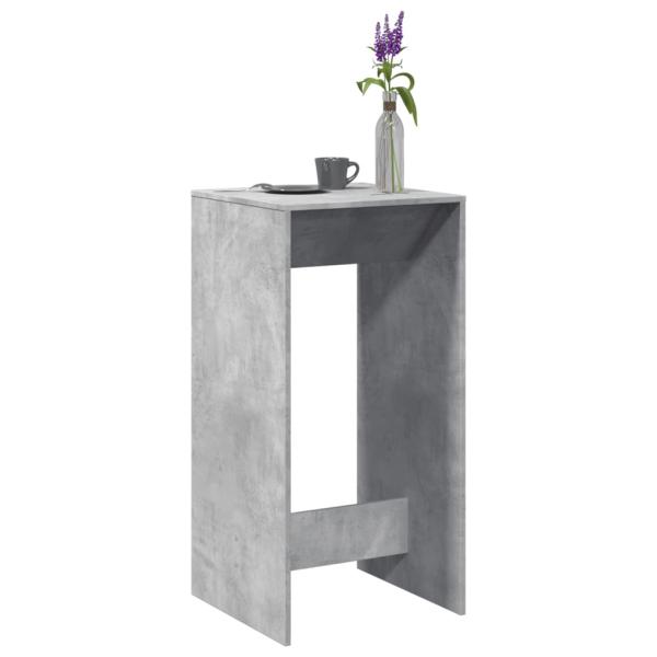 ARDEBO.de - Bartisch Betongrau 51x50x103,5 cm Holzwerkstoff