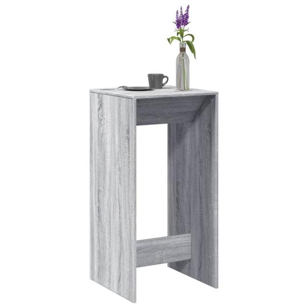 ARDEBO.de - Bartisch Grau Sonoma 51x50x103,5 cm Holzwerkstoff