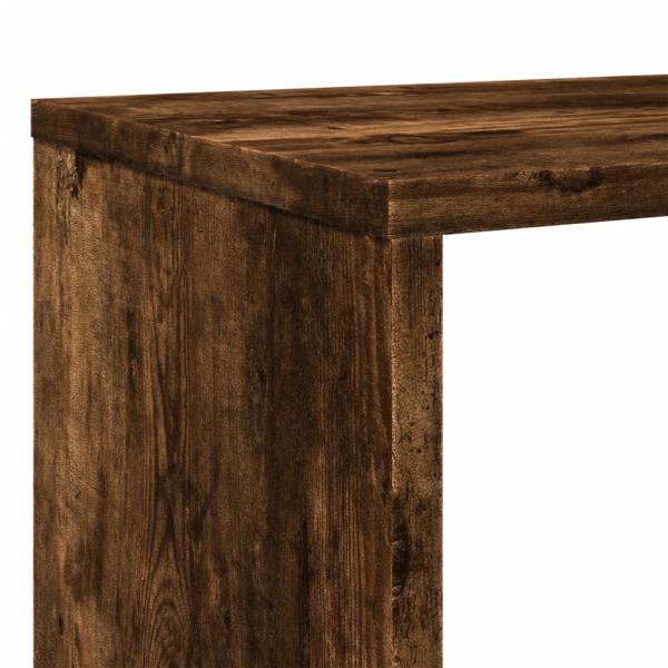 Bücherregal Räuchereiche 132x29x141,5 cm Holzwerkstoff