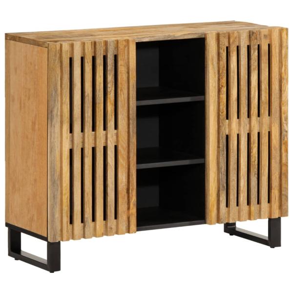 ARDEBO.de - Sideboard 90x34x75 cm Raues Massivholz Mango