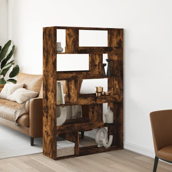 ARDEBO.de - Raumteiler Räuchereiche 100x33x156,5 cm Holzwerkstoff