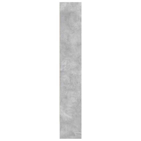Bücherregal Betongrau 80x30x189 cm Holzwerkstoff