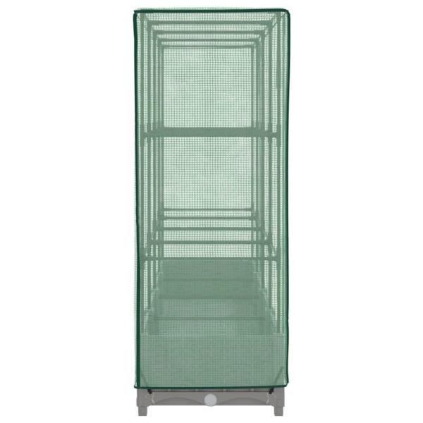 Hochbeet mit Gewächshaus-Aufsatz Rattan-Optik 160x40x123 cm