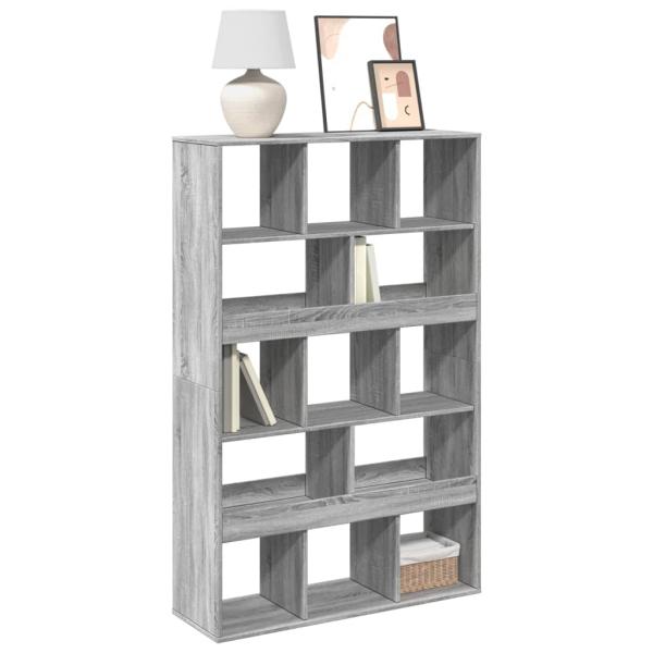 ARDEBO.de - Bücherregal Grau Sonoma 100x33x156,5 cm Holzwerkstoff