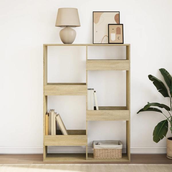 Bücherregal Sonoma-Eiche 100x33x135 cm Holzwerkstoff