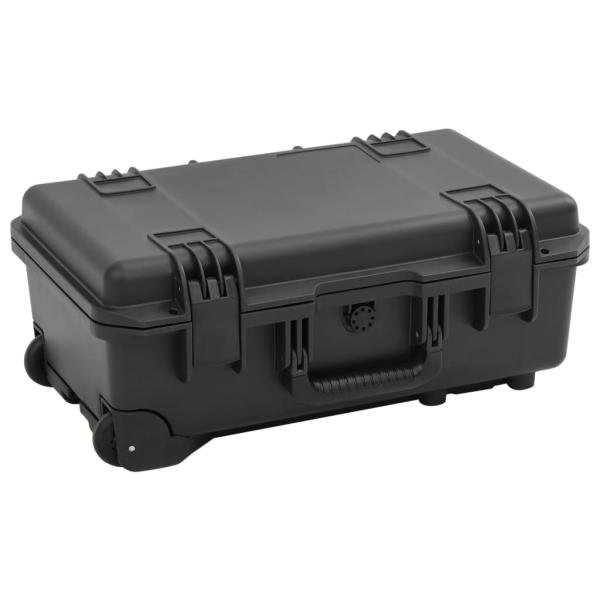 ARDEBO.de - Koffer für Flugreise Tragbar Schwarz 55x35x22,5 cm PP