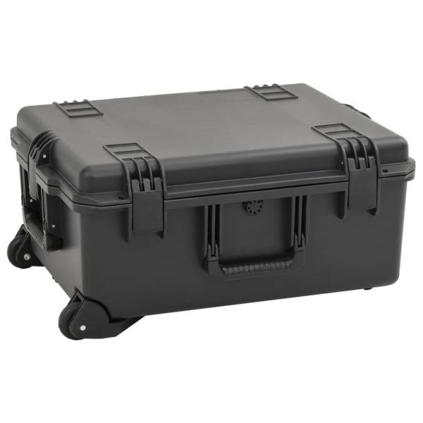 ARDEBO.de - Koffer für Flugreise Tragbar Schwarz 62,5x50x28,5 cm PP