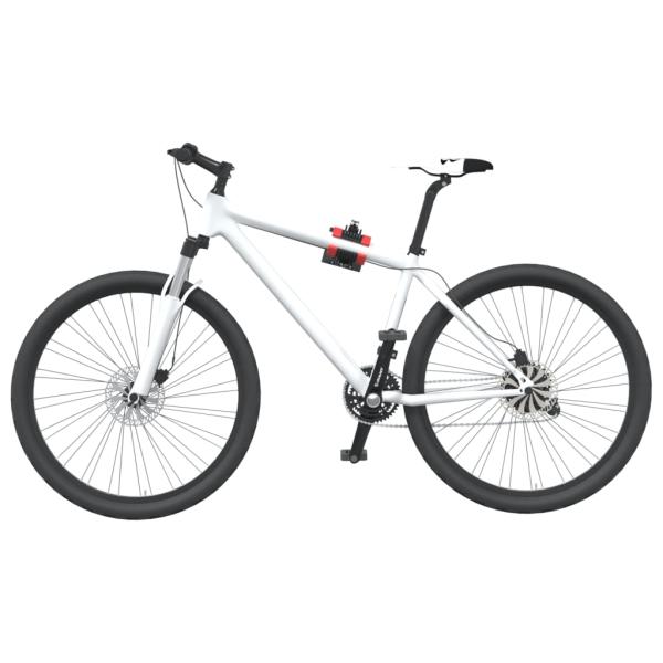 ARDEBO.de - Fahrrad-Montageständer Wandmontage Klappbar Rot Schwarz Stahl
