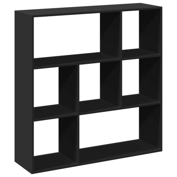 ARDEBO.de - Raumteiler-Bücherregal Schwarz 102x29x103,5 cm Holzwerkstoff