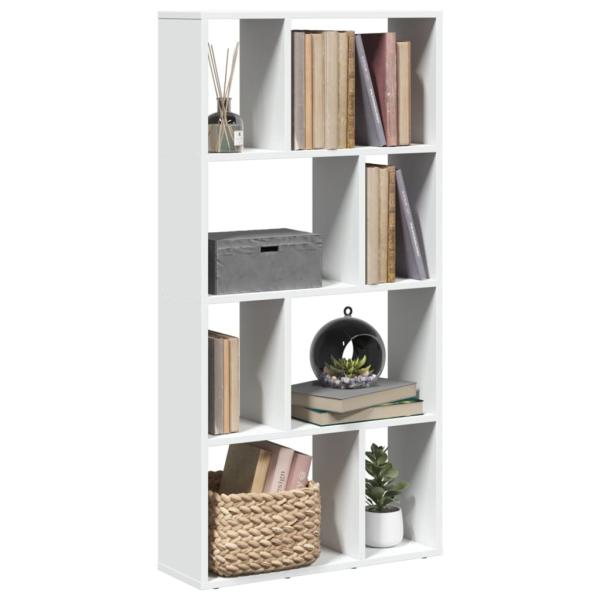 ARDEBO.de - Bücherregal Weiß 60x20x120 cm Holzwerkstoff