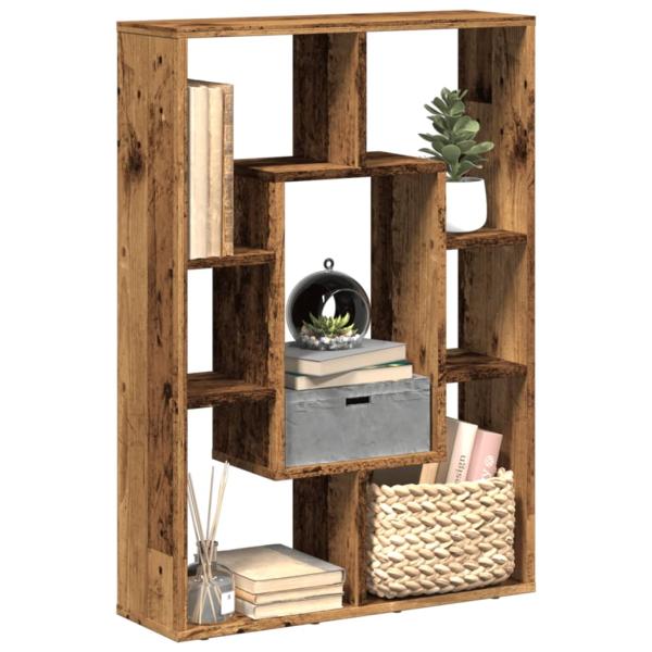 ARDEBO.de - Bücherregal Altholz-Optik 63x20x90 cm Holzwerkstoff
