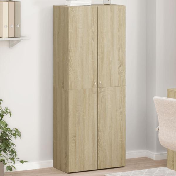 ARDEBO.de - Aktenschrank Sonoma-Eiche 60x32x153 cm Holzwerkstoff