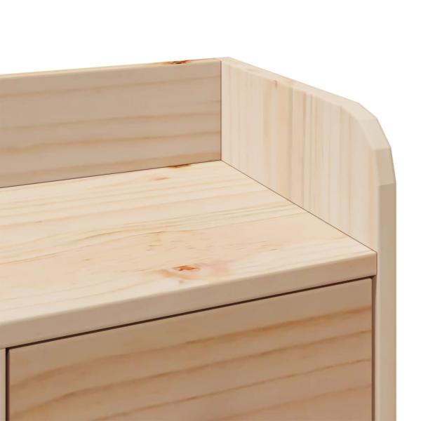 Massivholzbett mit Regal ohne Matratze 100x200 cm Kiefer