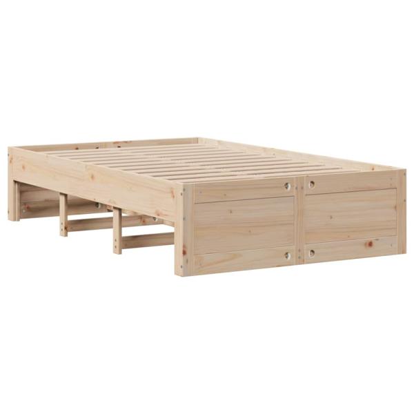 Massivholzbett ohne Matratze mit Schubladen 135x190 cm