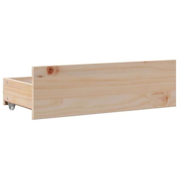 Massivholzbett ohne Matratze mit Schubladen 135x190 cm
