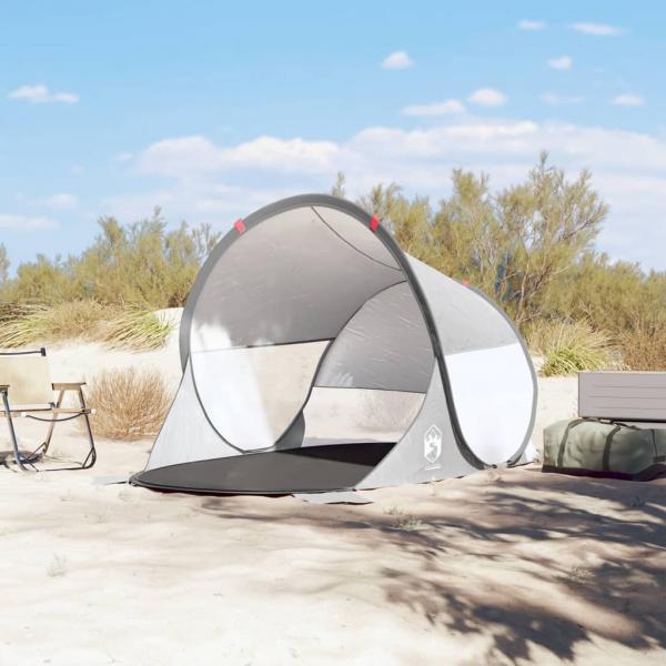 ARDEBO.de - Strandzelt 2 Personen Grau Pop-Up Wasserdicht