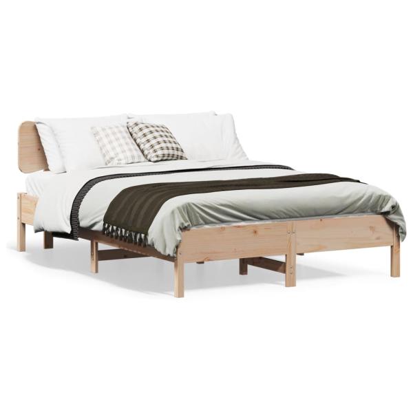 ARDEBO.de - Massivholzbett ohne Matratze 135x190 cm Kiefernholz