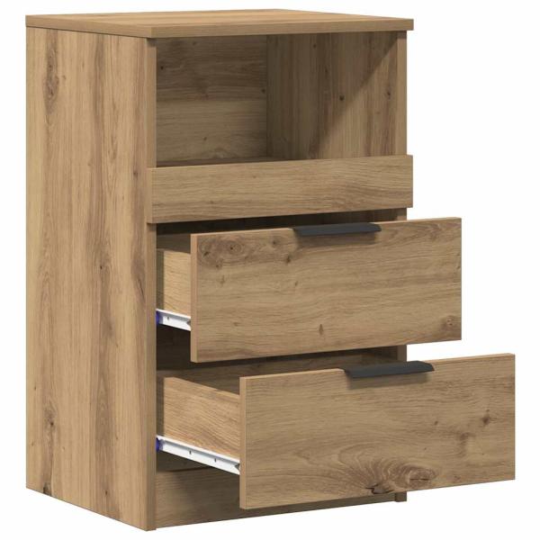 Nachttische 2 Stk. Artisan-Eiche 40x36x65 cm Holzwerkstoff