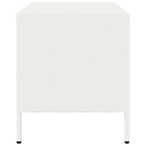 TV-Schrank Weiß 68x39x43,5 cm Kaltgewalzter Stahl