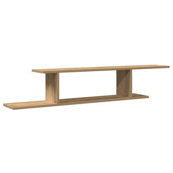 TV-Wandregal Artisan-Eiche 125x18x23 cm Holzwerkstoff