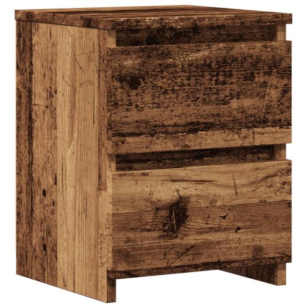 ARDEBO.de - Nachttisch Altholz-Optik 30×30×40 cm Holzwerkstoff