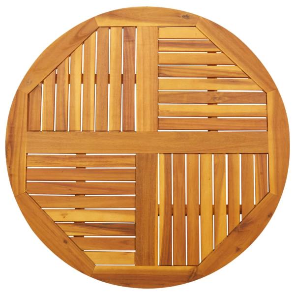 ARDEBO.de - Tischplatte Ø90x2,2 cm Rund Massivholz Akazie