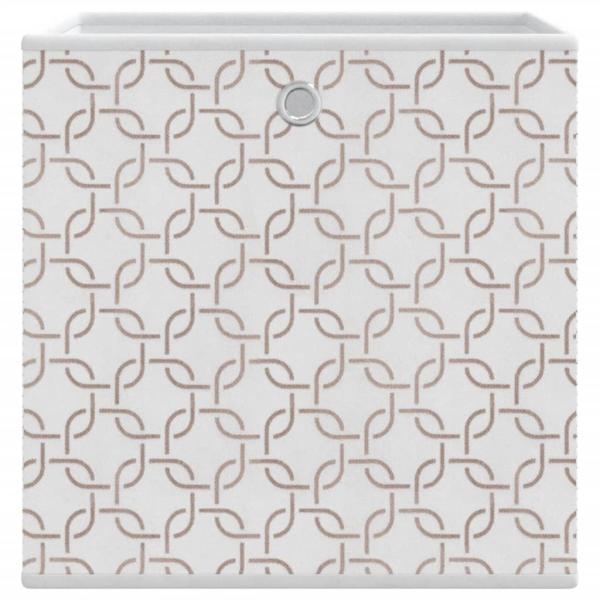 Faltboxen 4 Stk. Creme 32x32x32 cm Vlies