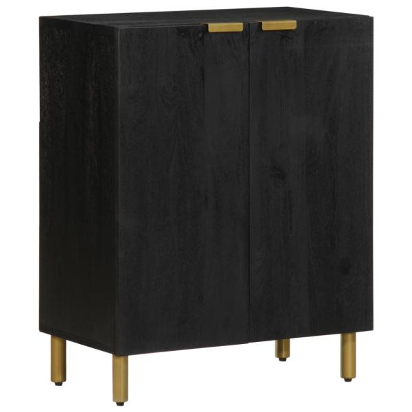 ARDEBO.de - Sideboard Schwarz 60x33x75 cm Holzwerkstoff