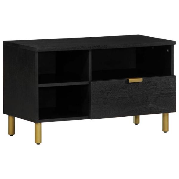 ARDEBO.de - TV-Schrank Schwarz 80x33x46 cm Holzwerkstoff